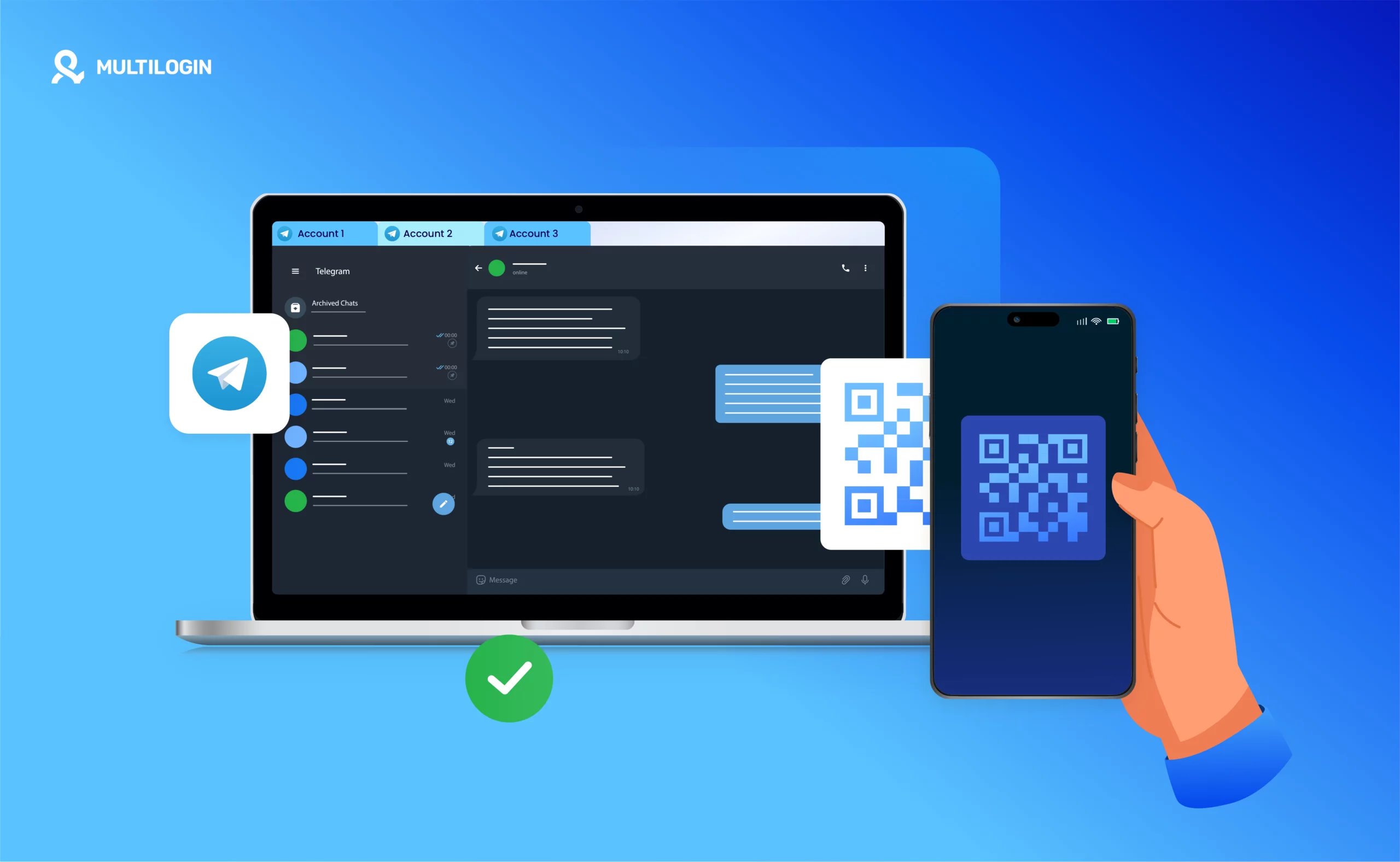 Adding friends on Telegram